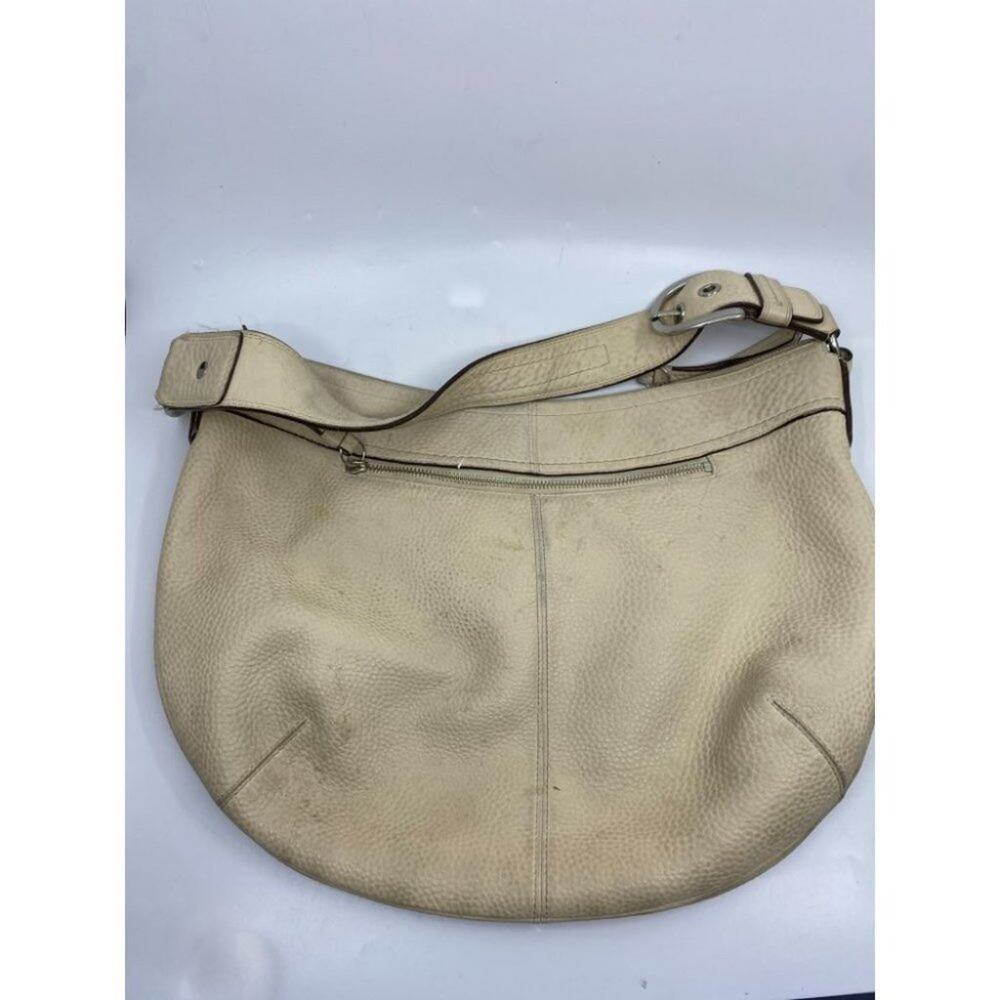 COACH Women's Large Tan Leather Shoulder Bag - Picture 7 of 13